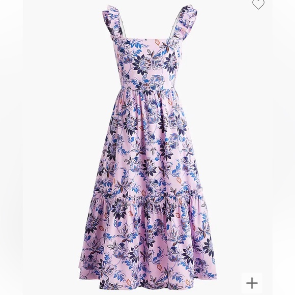 J. Crew Factory Square Neck Midi Dress - Picture 4 of 14